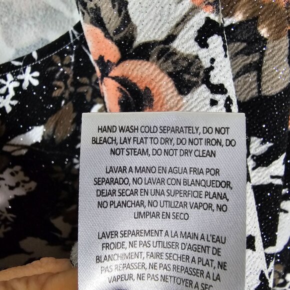 Alex Evenings Pink Floral Jacket 2 Piece Set 2X Glitter One Button Pleats Formal - Picture 9 of 12